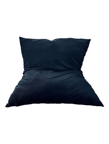 Pouf en Velours C?tel? - Chic, Doux et D?houssable - Bananair