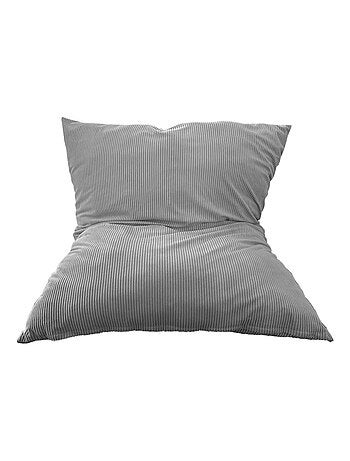 Pouf en Velours C?tel? - Chic, Doux et D?houssable - Bananair