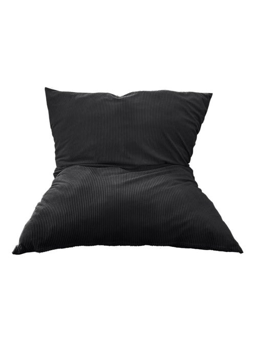 Pouf en Velours C?tel? - Chic, Doux et D?houssable - Bananair - Kiabi