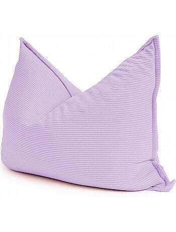 Pouf en Velours C?tel? - Chic, Doux et D?houssable - Bananair