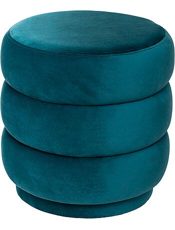 Pouf en velours forme ronde SINAN