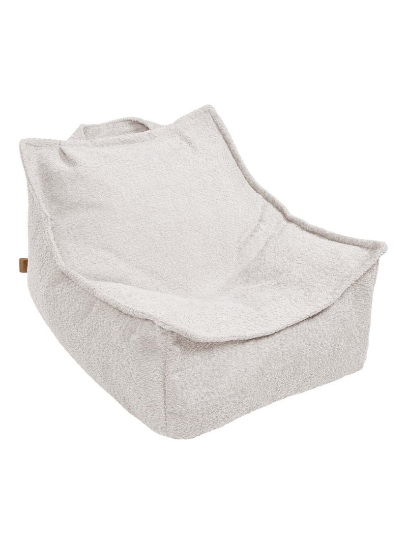 Pouf enfant - Boucle Bean Bag Ecru - Kiabi