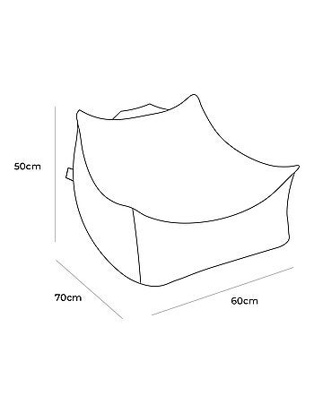 Pouf enfant d'extérieur, Outzy Sakobag Bleu