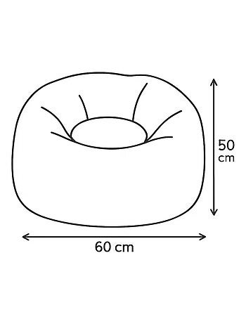 Pouf enfant d'extérieur, Outzy Sakobag Floreo Gris