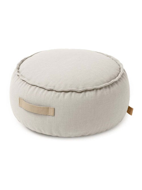 Pouf enfant  d'extérieur, Outzy Sakobag Rond Beige - Kiabi