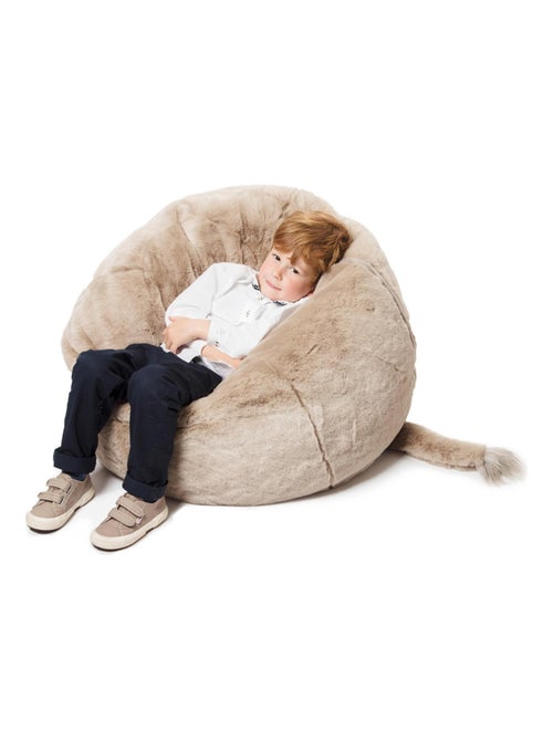Pouf enfant en peluche Éléphant George - Kiabi