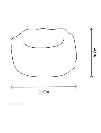 Pouf enfant en peluche Lovely