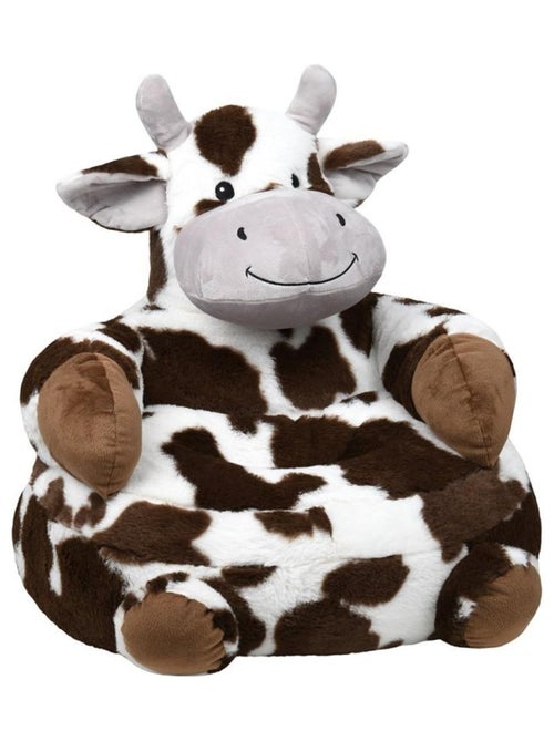 Pouf enfant Lise marron - Kiabi