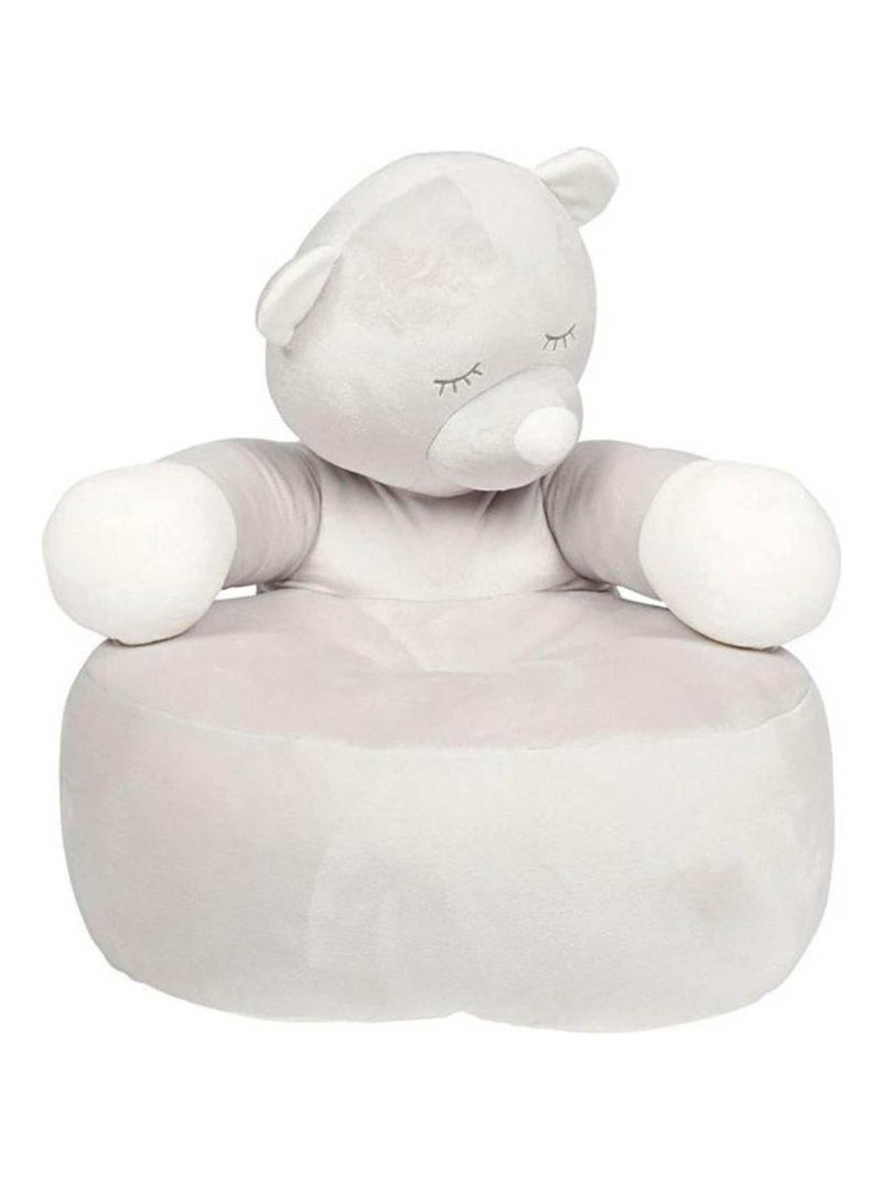 Pouf enfant Ours Gris - Kiabi