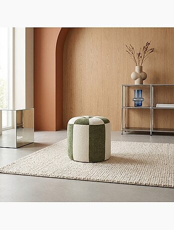 Pouf enfant tissu chenille Wila