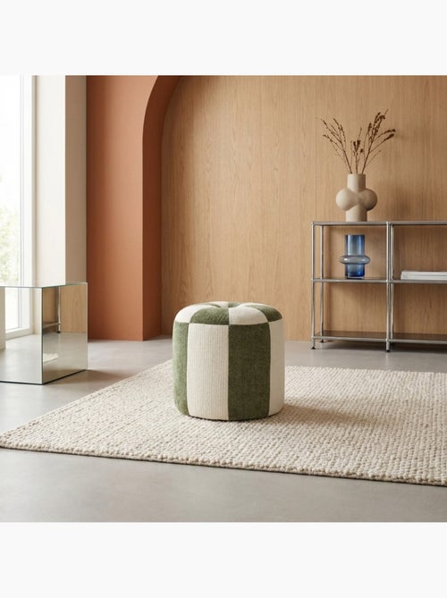 Pouf enfant tissu chenille  Wila - Kiabi