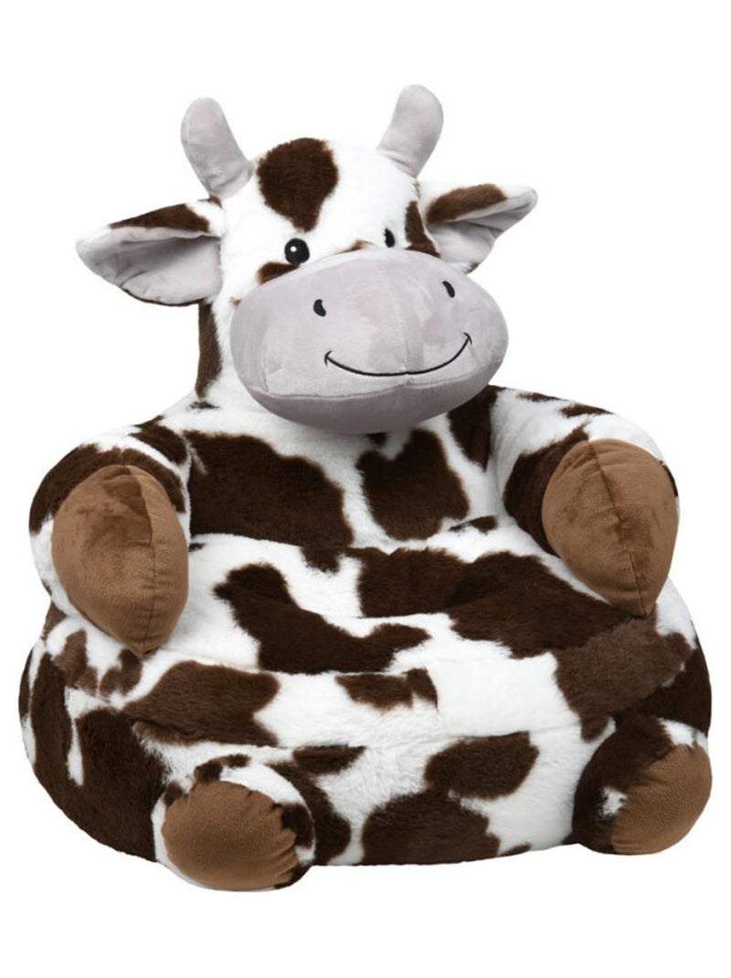 Pouf enfant vache "Lise" Marron - Kiabi