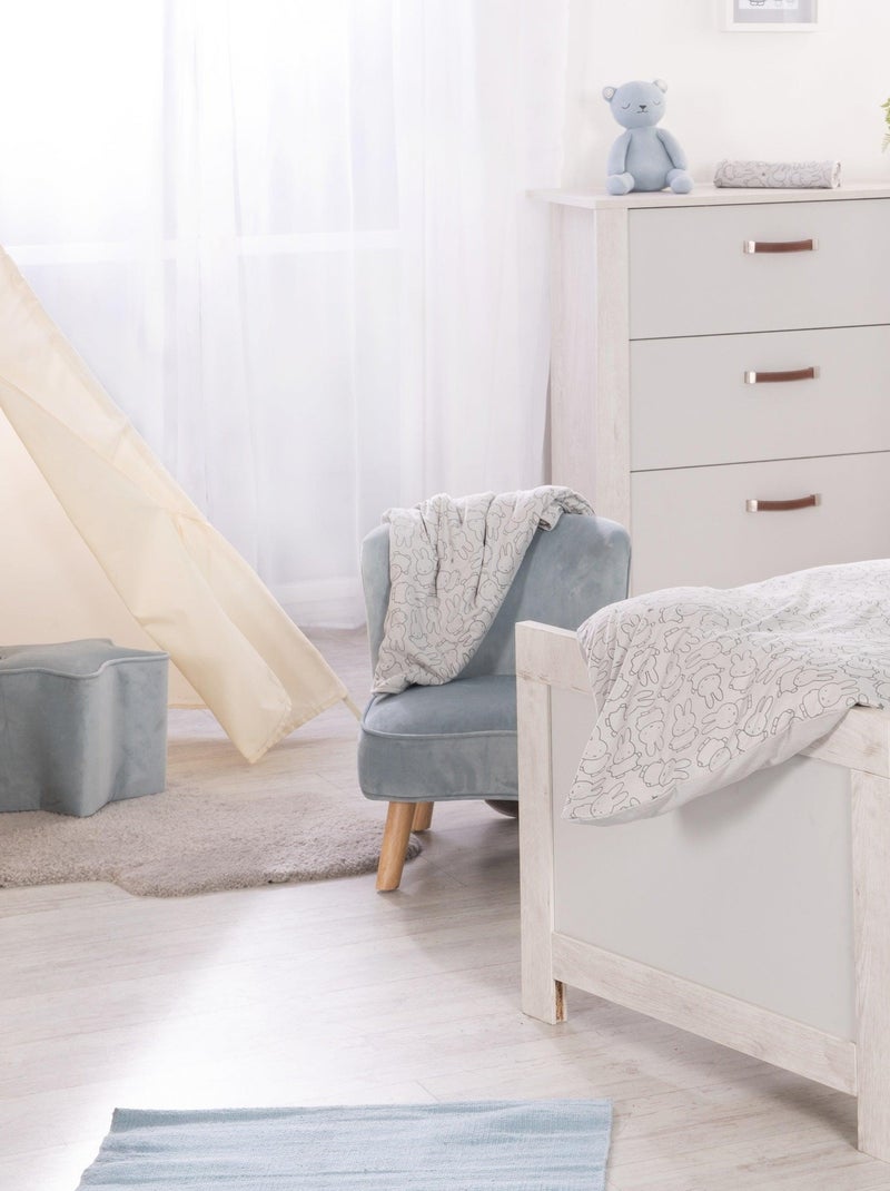 Pouf étoile en velours doux pour enfant - ROBA 'lil sofa' Bleu clair - Kiabi