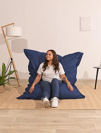 Pouf extérieur imperméable déhoussable anti-UV - 140x180 cm