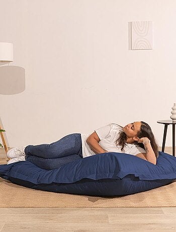 Pouf extérieur imperméable déhoussable anti-UV - 140x180 cm