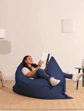 Pouf extérieur imperméable déhoussable anti-UV - 140x180 cm