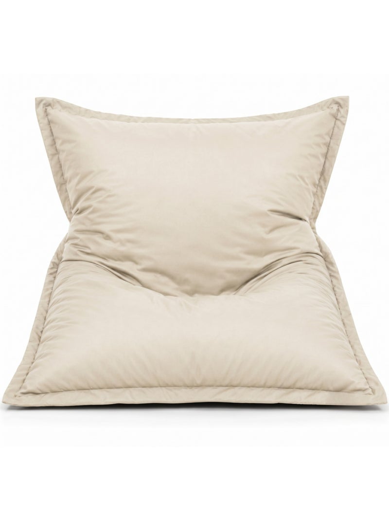 Pouf extérieur imperméable anti-uv déhoussable 120x160 cm Beige - Kiabi