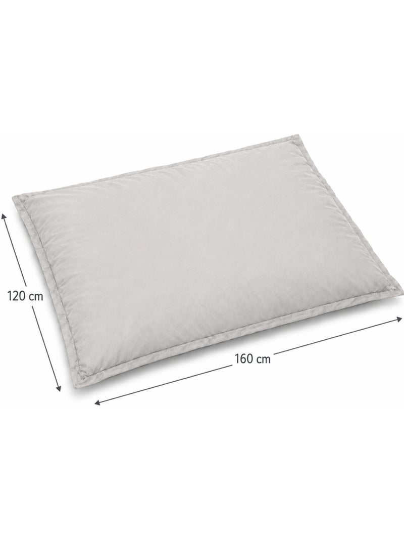 Pouf extérieur imperméable anti-uv déhoussable 120x160 cm Gris clair - Kiabi