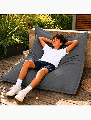 Pouf extérieur imperméable anti-uv déhoussable 120x160 cm