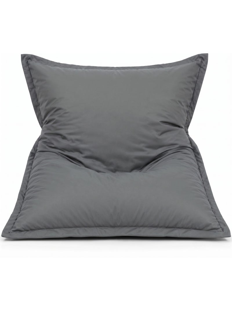 Pouf extérieur imperméable anti-uv déhoussable 120x160 cm Gris foncé - Kiabi