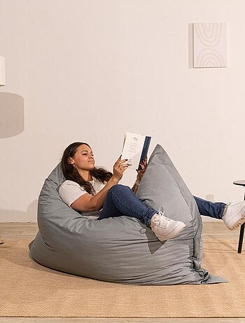 Pouf extérieur imperméable déhoussable anti-UV - 140x180 cm