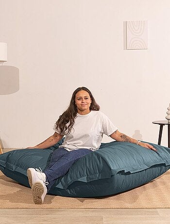 Pouf extérieur imperméable déhoussable anti-UV - 140x180 cm