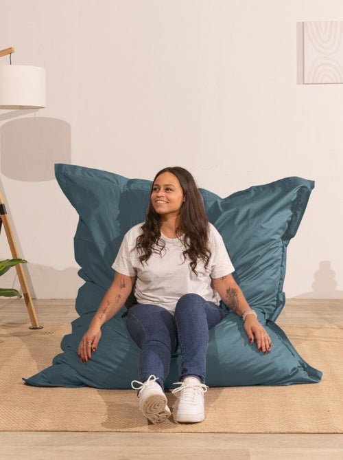 Pouf extérieur imperméable déhoussable anti-UV - 140x180 cm - Kiabi