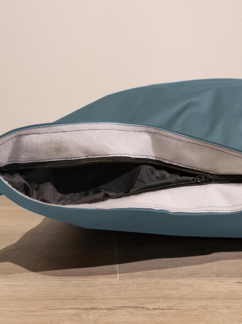 Pouf extérieur imperméable déhoussable anti-UV - 140x180 cm Gris foncé - Kiabi