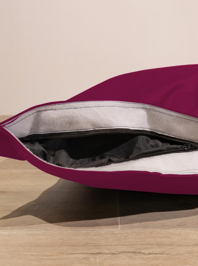 Pouf extérieur imperméable déhoussable anti-UV - 140x180 cm Rouge - Kiabi