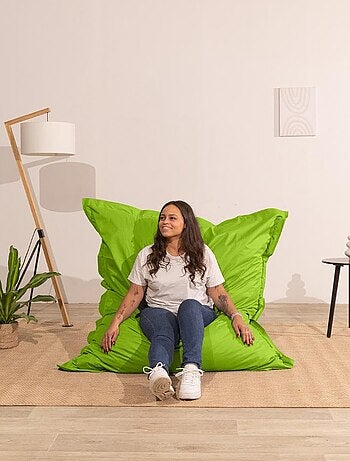 Pouf extérieur imperméable déhoussable anti-UV - 140x180 cm