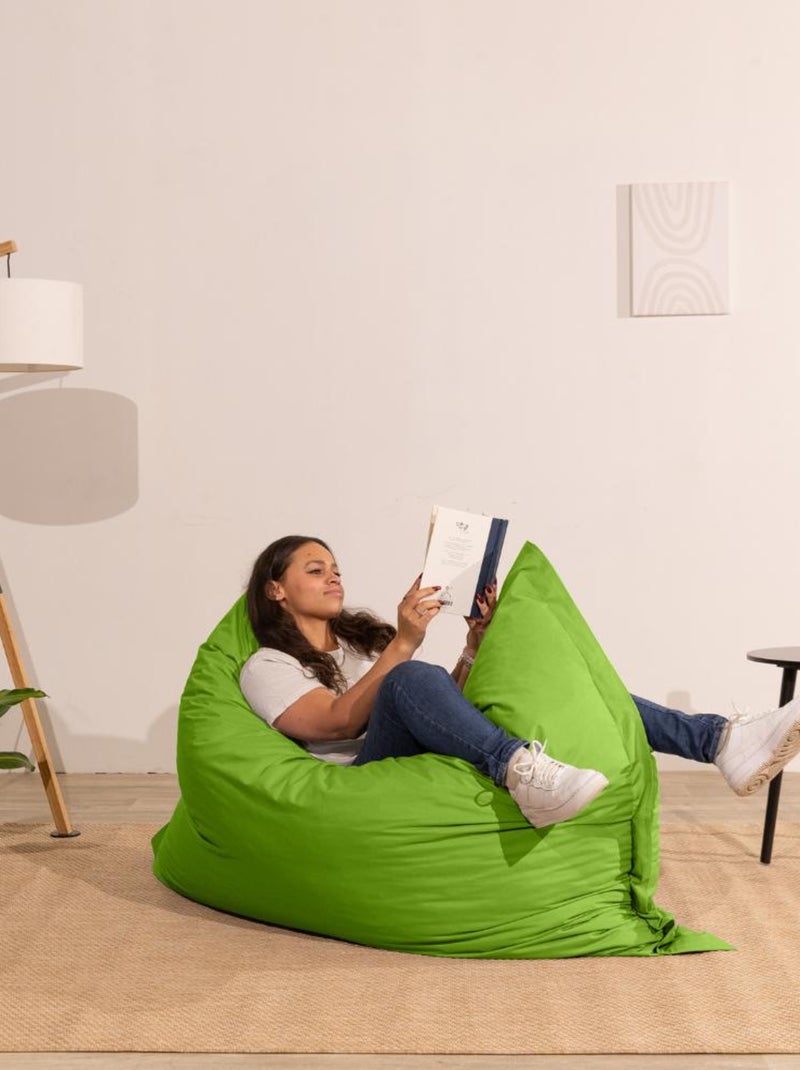 Pouf extérieur imperméable déhoussable anti-UV - 140x180 cm Vert - Kiabi