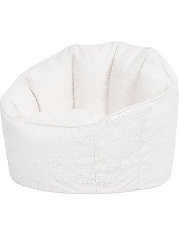 Pouf fauteuil coquillage sirena en bouclette - icon