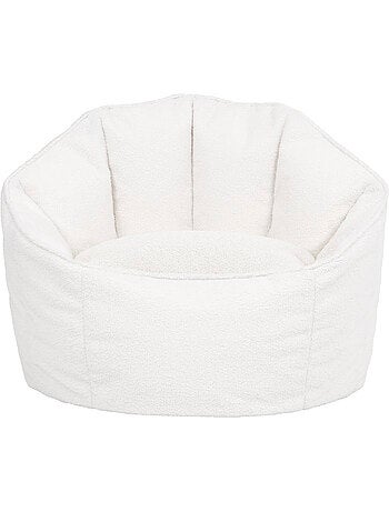 Pouf fauteuil coquillage sirena en bouclette - icon