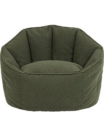 Pouf fauteuil coquillage sirena en bouclette - icon