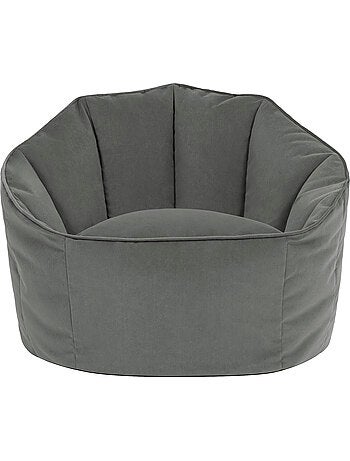 Pouf fauteuil coquillage sirena en velours mat - icon