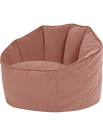 Pouf fauteuil coquillage sirena en velours mat - icon
