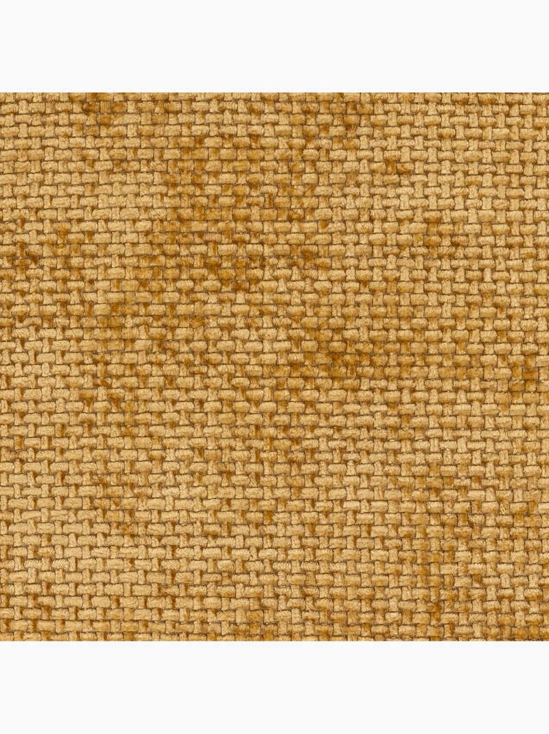 Pouf fauteuil d'appoint décoratif orb en tissu chenille texturée - icon Jaune moutarde - Kiabi