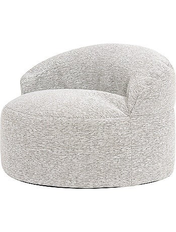 Pouf fauteuil d'appoint décoratif orb en tissu tissé - icon