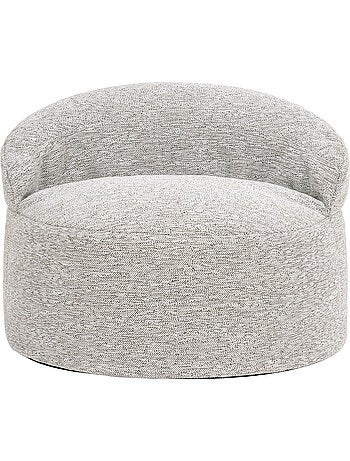 Pouf fauteuil d'appoint décoratif orb en tissu tissé - icon
