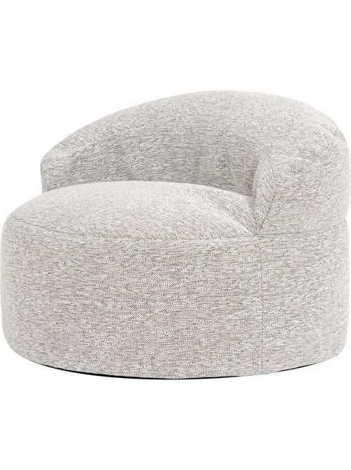 Pouf fauteuil d'appoint décoratif orb en tissu tissé - icon - Kiabi
