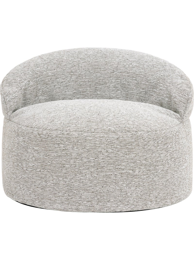 Pouf fauteuil d'appoint décoratif orb en tissu tissé - icon Beige chiné - Kiabi