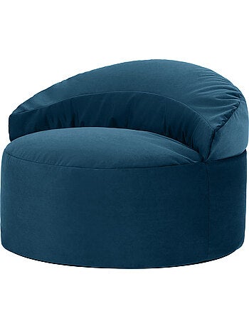 Pouf fauteuil d'appoint décoratif orb en velours mat - icon