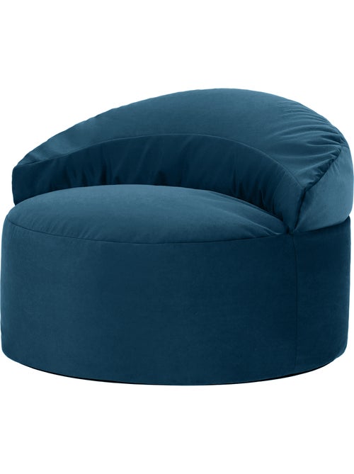 Pouf fauteuil d'appoint décoratif orb en velours mat - icon - Kiabi