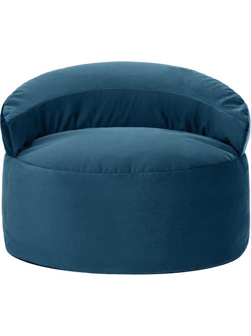 Pouf fauteuil d'appoint décoratif orb en velours mat - icon - Kiabi