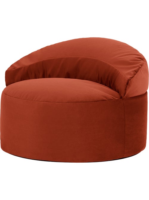Pouf fauteuil d'appoint décoratif orb en velours mat - icon - Kiabi