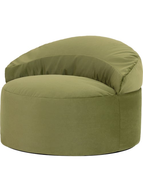 Pouf fauteuil d'appoint décoratif orb en velours mat - icon - Kiabi