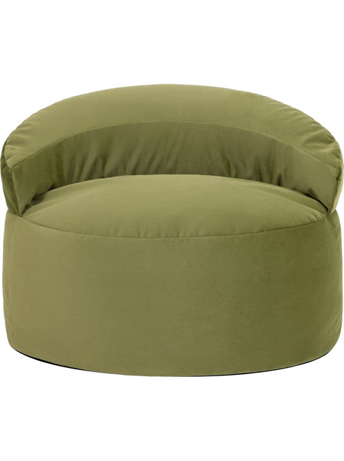 Pouf fauteuil d'appoint décoratif orb en velours mat - icon - Kiabi