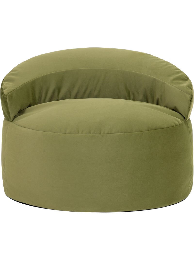 Pouf fauteuil d'appoint décoratif orb en velours mat - icon Vert olive - Kiabi