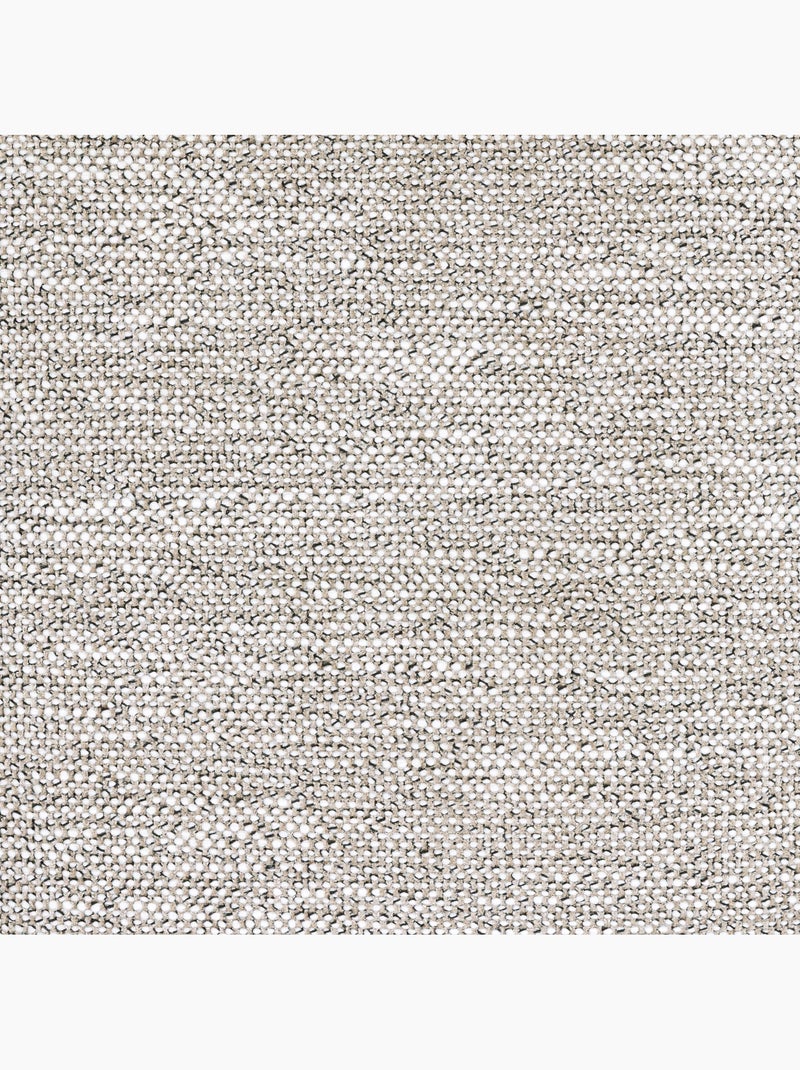 Pouf fauteuil d'appoint décoratif orb et repose-pied rond milano en tissu tissé - icon Beige chiné - Kiabi