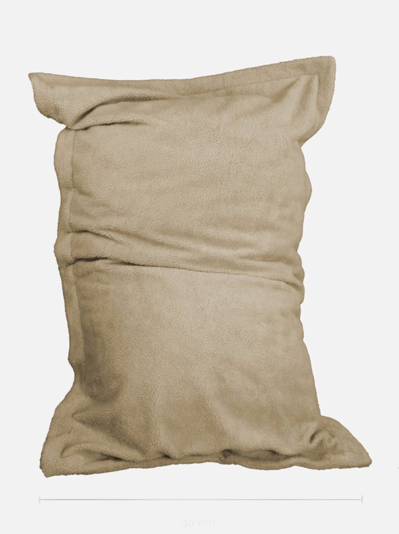 Pouf, fauteuil d'intérieur déhoussable - Sherpa - Vivezen Beige - Kiabi